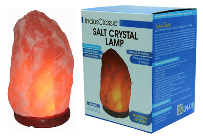 Indusclassic Small & Giants Natural Himalayan Crystal Rock Salt Lamp Air Purier