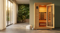 Andora 2-Person Low EMF FAR Infrared Sauna, Canadian Hemlock — Lifestyle