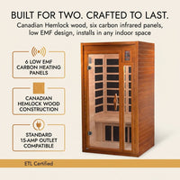 Barcelona Far Infrared Sauna - Low EMF - 2 Person — Results & Stats