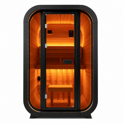Perfectly Sized Outdoor Traditional Sauna for 1-2 People