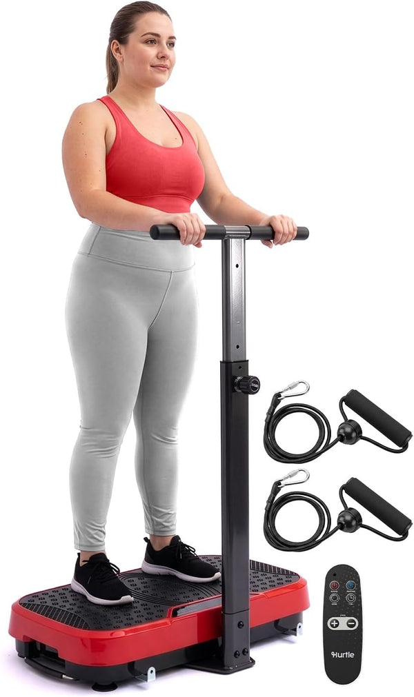 Adjustable Vibration Plate Exercise Machine with Handle