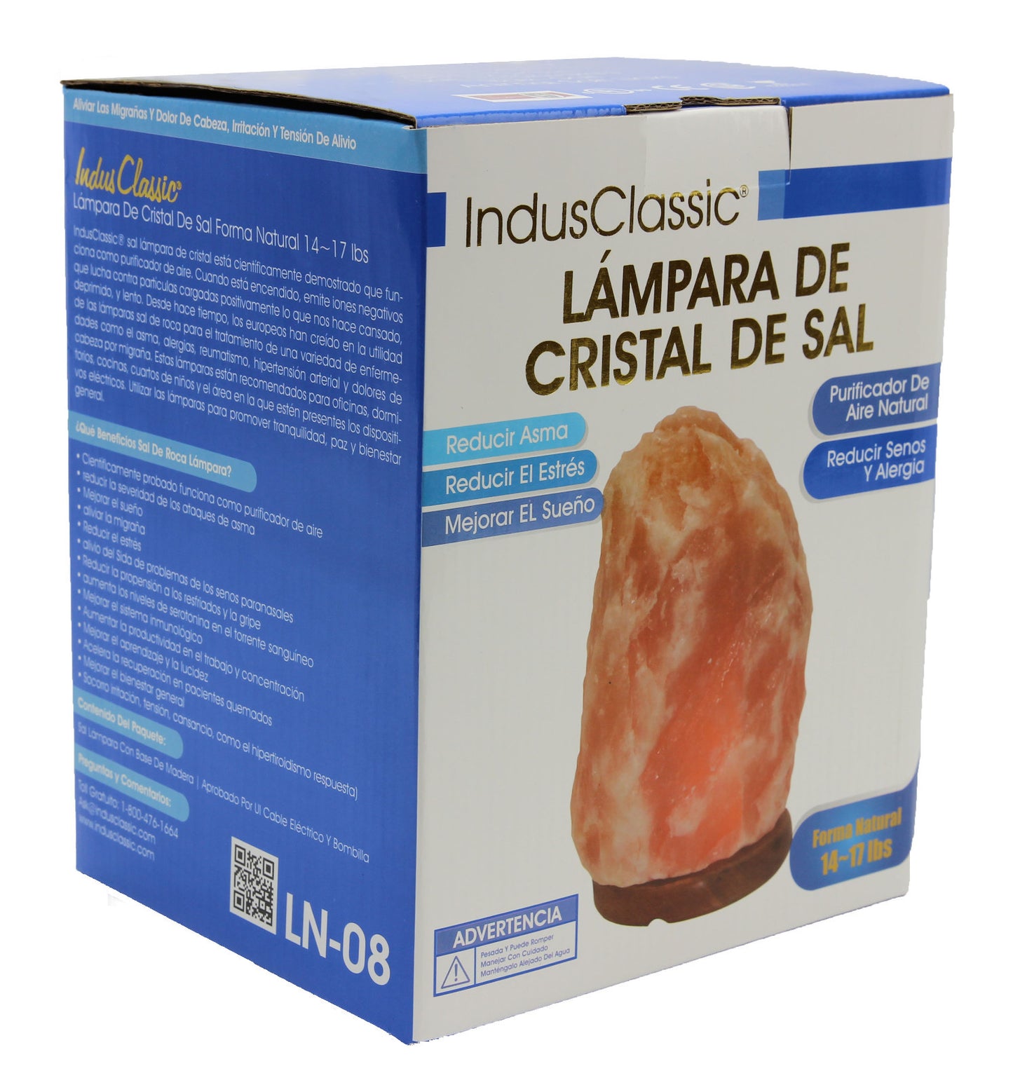 Indusclassic Small & Giants Natural Himalayan Crystal Rock Salt Lamp Air Purier